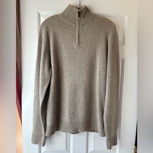J. Crew Men’s Confetti Lambs Wool Sweater Gray Size M